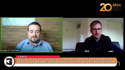 Con una start up diseñada para curar el cáncer, un egresado en genética de Misiones integra un equipo con las tres mejores ideas