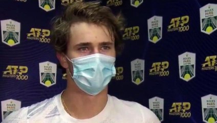 Rolex Paris Masters 2020 - Alexander Zverev : "I play pretty well behind closed doors but I miss the public a lot"