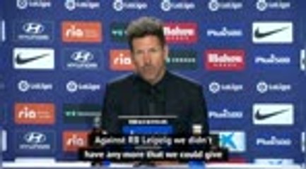 Unbeaten Atletico close to their best  - Simeone