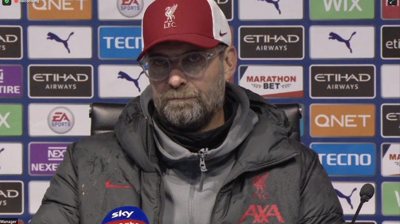 Klopp frustrated after Manchester city draw