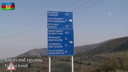 Ermenistan işgalinden kurtarılan Tsakuri Köyü görüntülendi