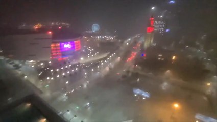 Miami pelted by wind and rain