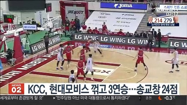 프로농구 KCC, 현대모비스 꺾고 3연승…송교창 24점