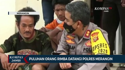 Puluhan Orang Rimba Datangi Polres Merangin