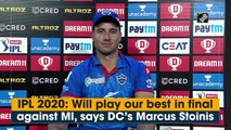 IPL 2020: Will play our best in final against MI, says DC’s Marcus Stoinis