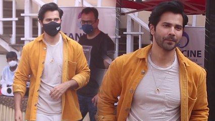 Varun Dhawan Snapped on shoot in Mehboob studio | FilmiBeat