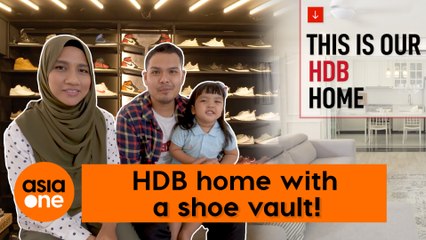 This is Our HDB Home: Modern Farmhouse with a Walk-in Shoe Vault