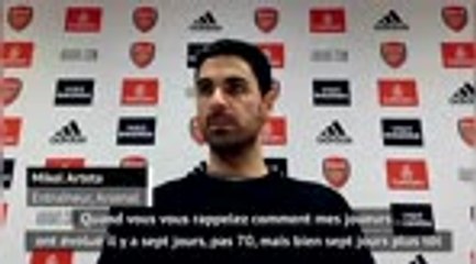 8e j. - Arteta : "Une défaite qui fait très mal"