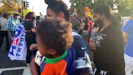 Americans dance near White House to celebrate Biden's victory