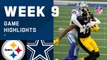 Steelers vs. Cowboys Week 9 Highlights | NFL 2020