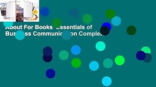 About For Books  Essentials of Business Communication Complete
