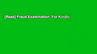 [Read] Fraud Examination  For Kindle