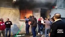 Yangına damacanalarla müdahale | Video