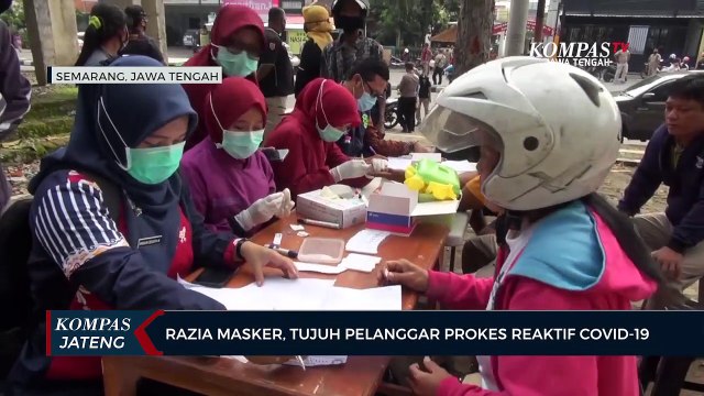 Razia Masker, 7 Pelanggar Protokol Kesehatan Reaktif Covid-19