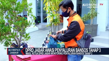 DPRD Jabar Awasi Penyaluran Bansos Tahap 3