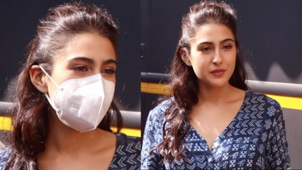 Sara Ali Khan Snapped on shoot in Mehboob studio |FilmiBeat