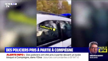 Des policiers et des pompiers pris à partie devant un Lycée à Compiègne