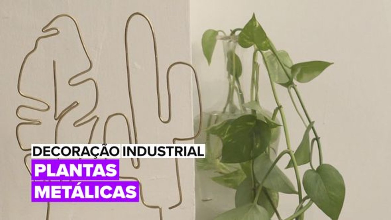 Decoração Industrial: Plantas Metálicas