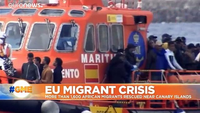 Spain's Canary Islands sees 1,600 migrants arrive over one weekend