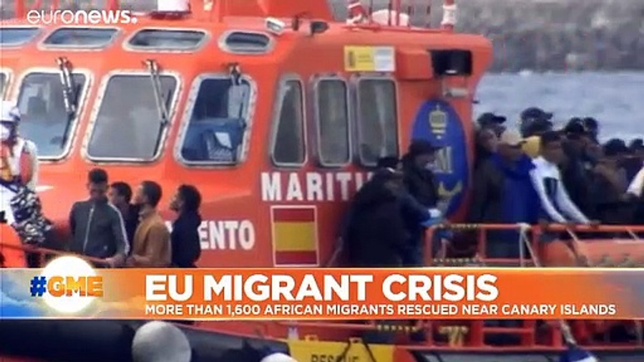 Spain's Canary Islands sees 1,600 migrants arrive over one weekend