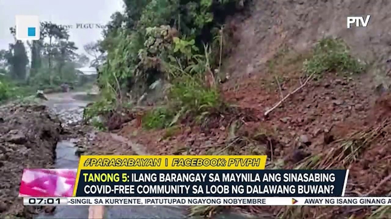 #UlatBayan | Pagguho ng lupa at pag-apaw ng ilog, naranasan sa Nueva Ecija