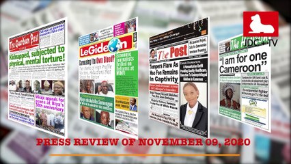 CAMEROONIAN PRESS REVIEW OF NOVEMBER 9, 2020