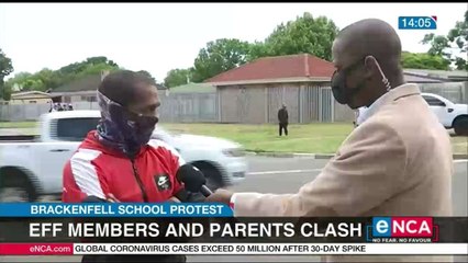 One person arrested as EFF and parents clash