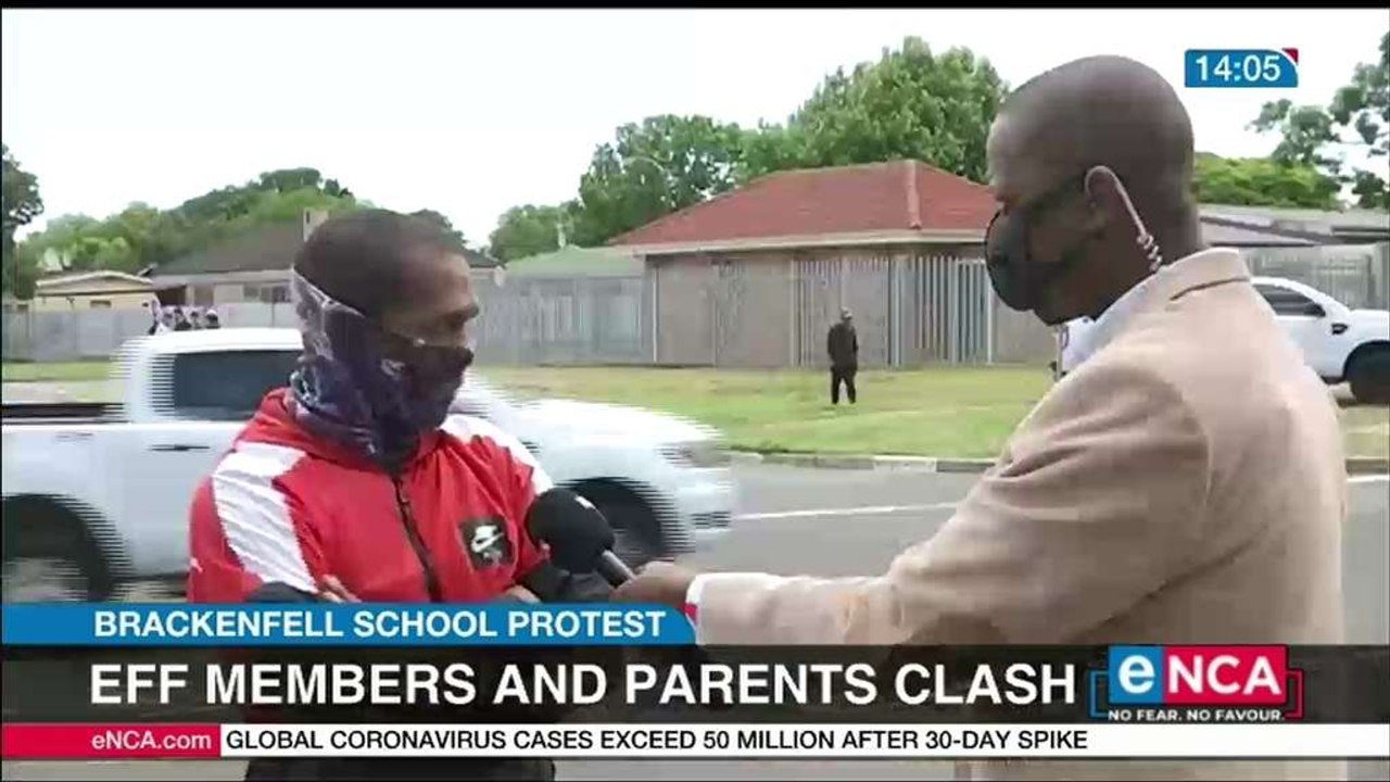 One person arrested as EFF and parents clash