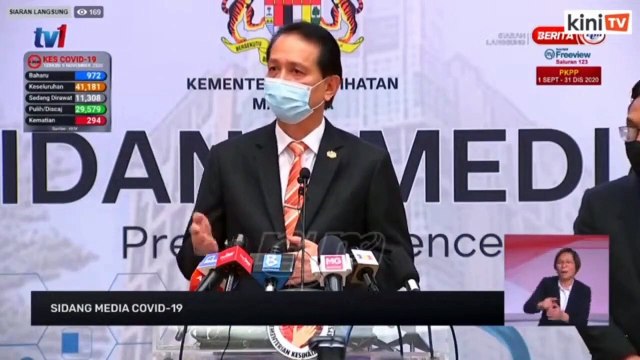 KKM- Tiada pengurangan perbelanjaan kesihatan dalam Belanjawan 2021