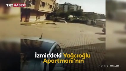 İzmir’deki Yağcıoğlu Apartmanı'nın yıkılma anının görüntüsü ortaya çıktı