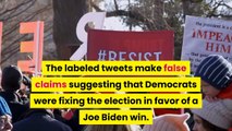 Democrats call on Twitter to suspend Trump as election results file