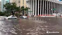 Miami amaneció con inundaciones tras el paso del huracán Eta
