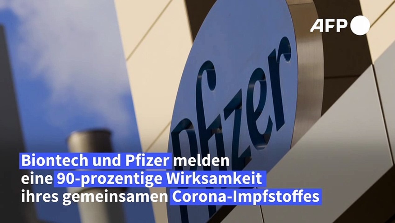 Corona-Impfstoff von Pfizer und Biontech "zu 90 Prozent wirksam"