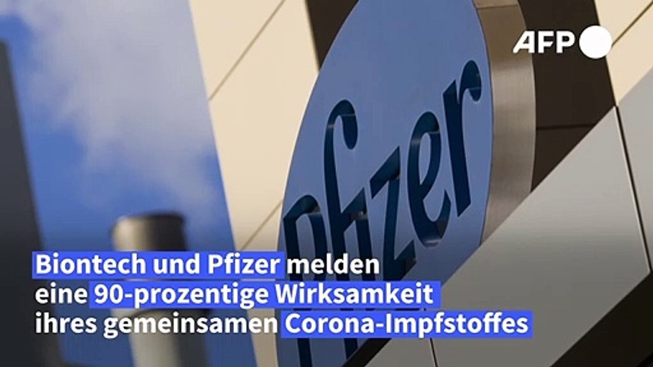 Corona-Impfstoff von Pfizer und Biontech "zu 90 Prozent wirksam"