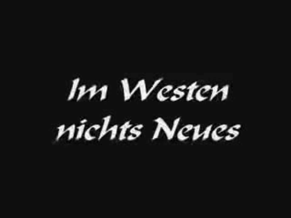 Im Westen nichts Neues
