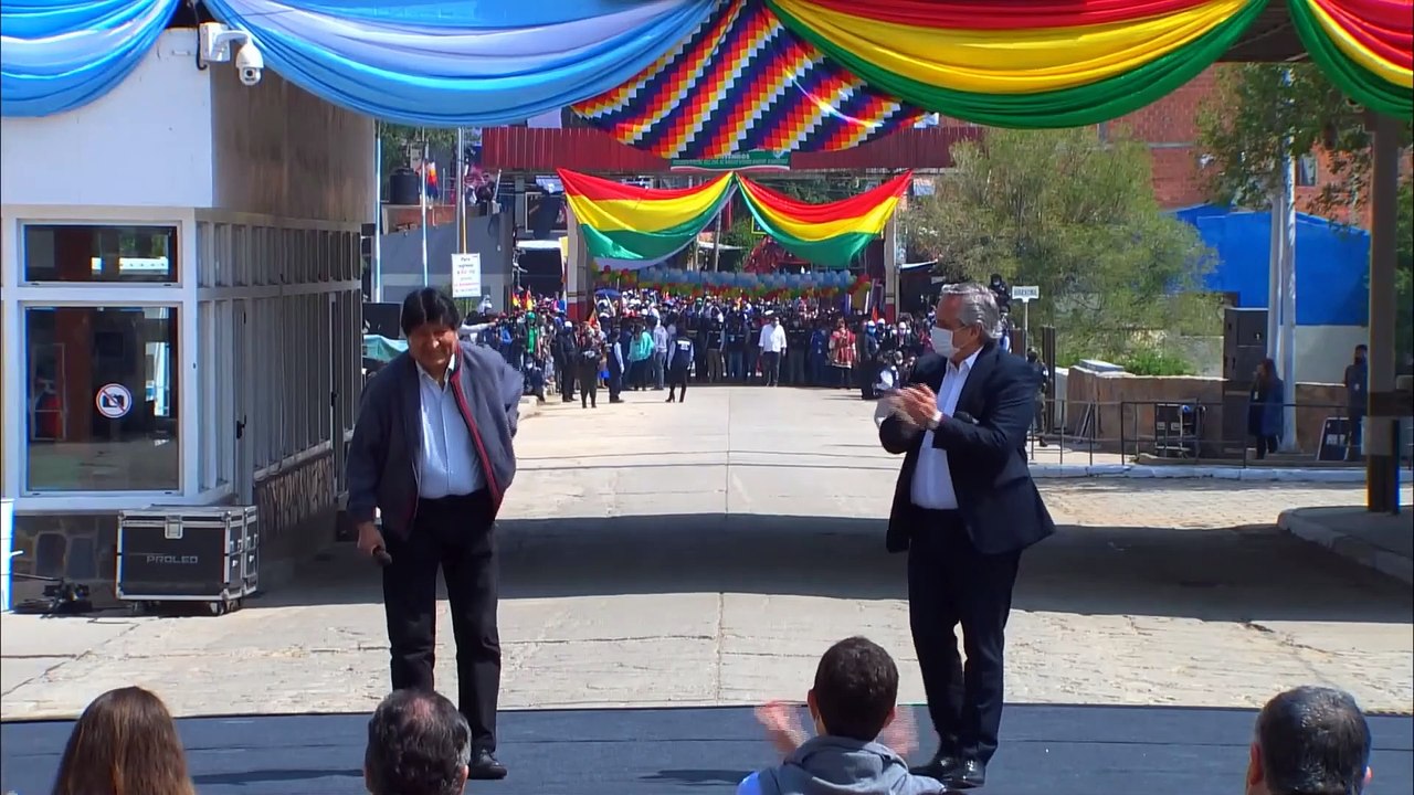 El presidente Alberto Fernández despidió al ex presidente boliviano Evo Morales