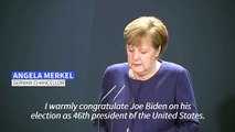 Germany's Merkel congratulates Joe Biden on his presidential win