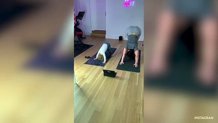 Drake’s Son Adonis, 3, Adorably Does Yoga With Mom Sophie Brussaux