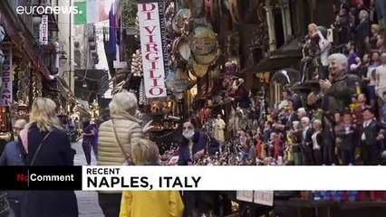 Presépio de máscara em Itália