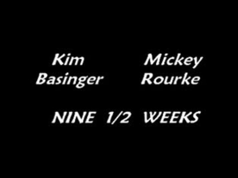 Kim Basinger Mickey Rourke Nine 1/2 Weeks