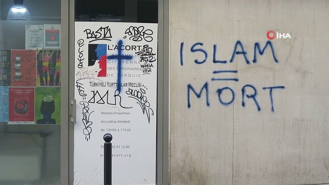 - Paris'te Türk derneğine çirkin saldırı