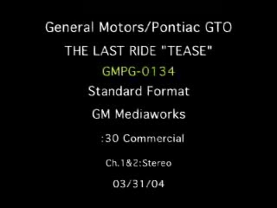 The Last Ride  (Trailer)