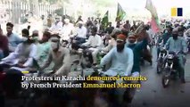Fresh anti-Macron protests in Pakistan over French president’s Islam comments