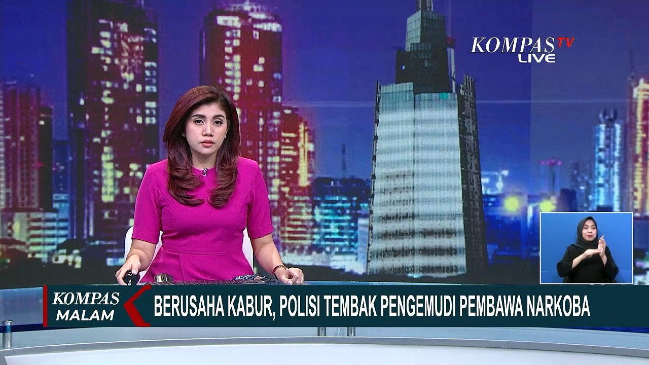 Detik-detik Polisi Tembak Pengemudi Pembawa Narkoba yang Berusaha Kabur