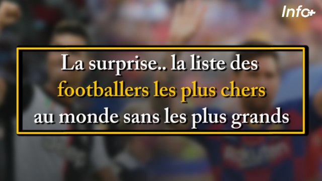 La surprise .... la liste des footballers les plus chers au monde sans les plus grands