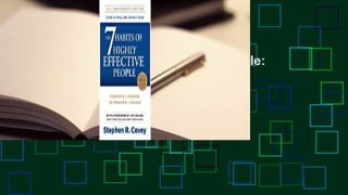 The 7 Habits of Highly Effective People: Powerful Lessons in Personal Change  Review