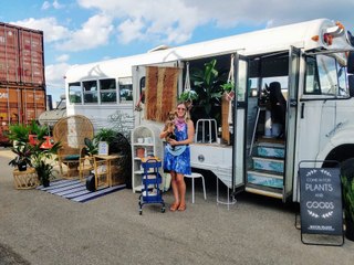This Vintage School Bus Brings the Joy of Houseplants to People During the Pandemic