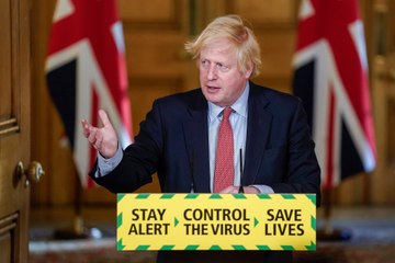 Boris Johnson holds a press conference on Covid-19 as England's lockdown continues