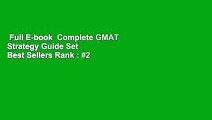 Full E-book  Complete GMAT Strategy Guide Set  Best Sellers Rank : #2