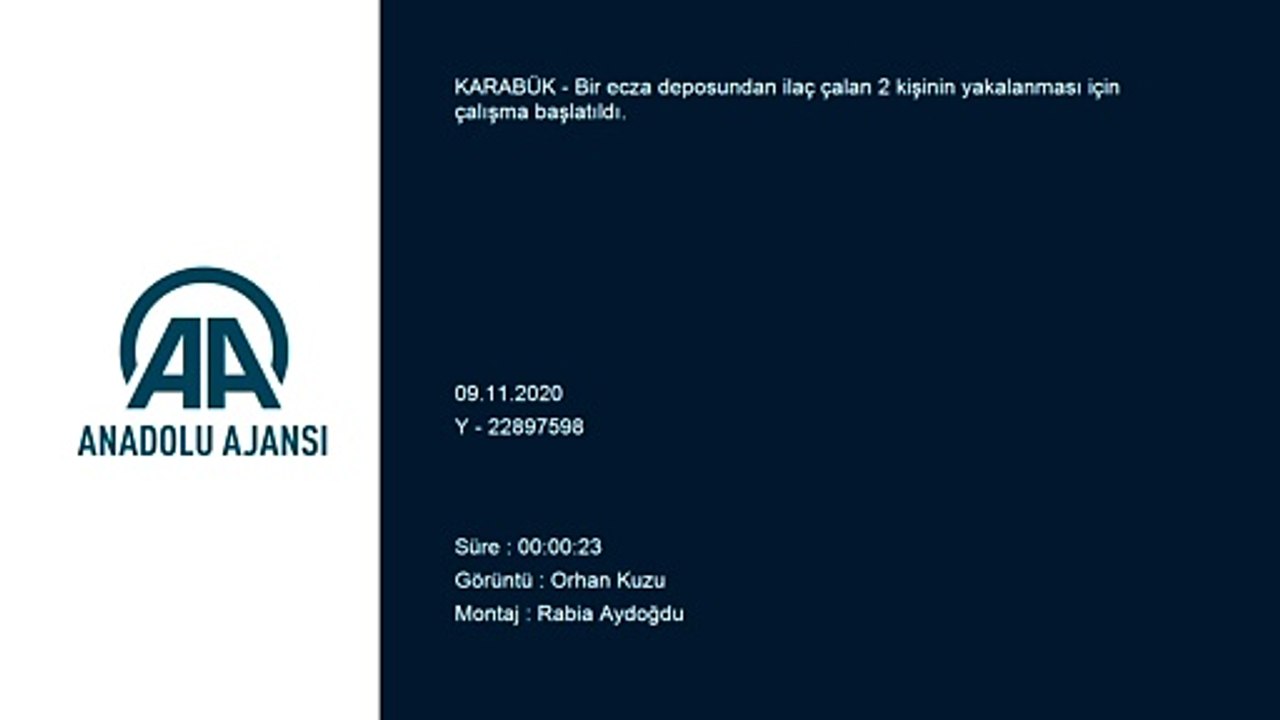 Polis ecza deposunu soyan hırsızların peşine düştü - KARABÜK